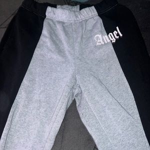 I am selling these grey and black sweats from Faded Rise